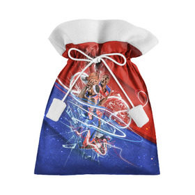 Подарочный 3D мешок с принтом Игра баскетбол в Тюмени, 100% полиэстер | Размер: 29*39 см | basketball | nba | нба
