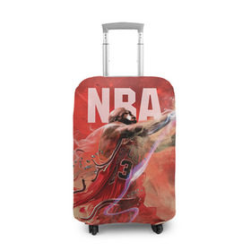 Чехол для чемодана 3D с принтом Спорт NBA в Тюмени, 86% полиэфир, 14% спандекс | двустороннее нанесение принта, прорези для ручек и колес | basketball | nba | баскет | баскетбол | баскетбольный | нба