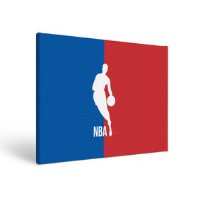 Холст прямоугольный с принтом Эмблема NBA в Тюмени, 100% ПВХ |  | basketball | nba | баскет | баскетбол | баскетбольный | нба | спорт | эмблема