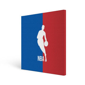 Холст квадратный с принтом Эмблема NBA в Тюмени, 100% ПВХ |  | basketball | nba | баскет | баскетбол | баскетбольный | нба | спорт | эмблема
