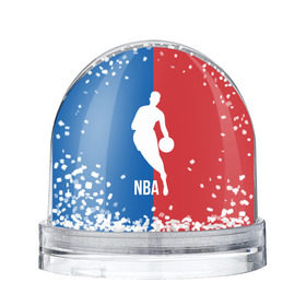 Снежный шар с принтом Эмблема NBA в Тюмени, Пластик | Изображение внутри шара печатается на глянцевой фотобумаге с двух сторон | basketball | nba | баскет | баскетбол | баскетбольный | нба | спорт | эмблема