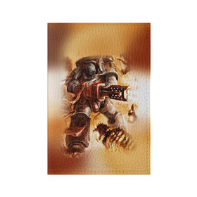 Обложка для паспорта матовая кожа с принтом Серый рыцарь в Тюмени, натуральная матовая кожа | размер 19,3 х 13,7 см; прозрачные пластиковые крепления | 40000 | 40k | grey knight | warhammer | вархаммер | ваха | серый рыцарь