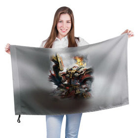 Флаг 3D с принтом Сестры битвы в Тюмени, 100% полиэстер | плотность ткани — 95 г/м2, размер — 67 х 109 см. Принт наносится с одной стороны | 40000 | 40k | adepta sororitas | warhammer | вархаммер | ваха | сестры битвы
