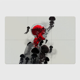 Магнитный плакат 3Х2 с принтом Человеко-Медуза в Тюмени, Полимерный материал с магнитным слоем | 6 деталей размером 9*9 см | Тематика изображения на принте: амфибия | медуза | море | океан | подводный мир | человек амфибия