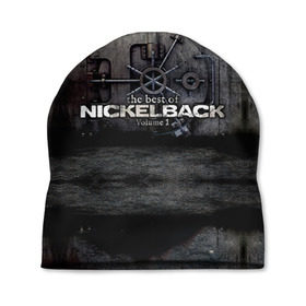 Шапка 3D с принтом Nickelback в Тюмени, 100% полиэстер | универсальный размер, печать по всей поверхности изделия | nickelback | группа | никельбэк | рок