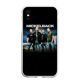 Чехол для iPhone XS Max матовый с принтом Nickelback в Тюмени, Силикон | Область печати: задняя сторона чехла, без боковых панелей | nickelback | группа | никельбэк | рок