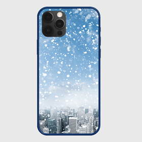 Чехол для iPhone 12 Pro Max с принтом Снежный город в Тюмени, Силикон |  | Тематика изображения на принте: город | зима | природа | снег | снегопад