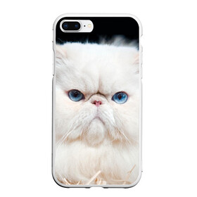 Чехол для iPhone 7Plus/8 Plus матовый с принтом Персидский кот в Тюмени, Силикон | Область печати: задняя сторона чехла, без боковых панелей | Тематика изображения на принте: домашняя | животное | кот | котэ | кошка | персидский