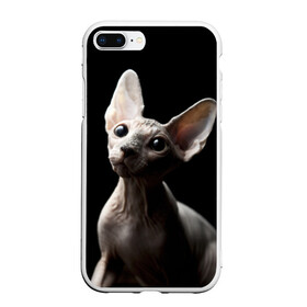 Чехол для iPhone 7Plus/8 Plus матовый с принтом Сфинкс в Тюмени, Силикон | Область печати: задняя сторона чехла, без боковых панелей | домашняя | животное | кот | котэ | кошка | сфинкс