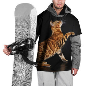 Накидка на куртку 3D с принтом Бенгальская кошка в Тюмени, 100% полиэстер |  | Тематика изображения на принте: бенгальская | домашняя | животное | кот | котэ | кошка