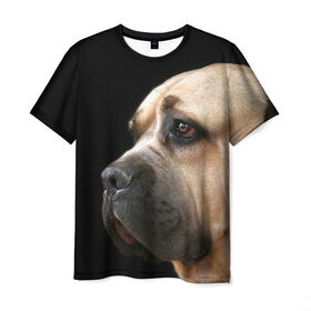 Мужская футболка 3D с принтом Канне корсо в Тюмени, 100% полиэфир | прямой крой, круглый вырез горловины, длина до линии бедер | животное | канне корсо | порода | собака