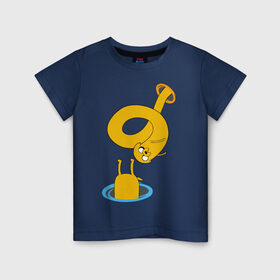 Детская футболка хлопок с принтом PORTAL ADVENTURE TIME в Тюмени, 100% хлопок | круглый вырез горловины, полуприлегающий силуэт, длина до линии бедер | 