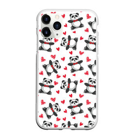 Чехол для iPhone 11 Pro матовый с принтом Панда и любовь в Тюмени, Силикон |  | 