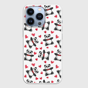Чехол для iPhone 13 Pro с принтом Панда и любовь в Тюмени,  |  | 14 февраля | bears | love | love you | валентин | влюбленные | день святого валентина | лав | любовь | медведб | медведи | мишки | подарок девушке | подарок парню
