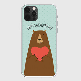 Чехол для iPhone 12 Pro Max с принтом Медведь с сердцем в Тюмени, Силикон |  | 14 февраля | bears | love | love you | валентин | влюбленные | день святого валентина | лав | любовь | медведб | медведи | мишки | подарок девушке | подарок парню