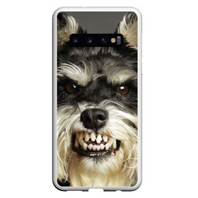 Чехол для Samsung Galaxy S10 с принтом Цвергшнауцер в Тюмени, Силикон | Область печати: задняя сторона чехла, без боковых панелей | животное | порода | собака | цвергшнауцер