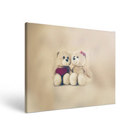 Холст прямоугольный с принтом Love teddy bears в Тюмени, 100% ПВХ |  | 14 февраля | bears | teddy | валентин | день святого валентина | игрушки | медведи | милый | мимими | мишка | мишки | подарки | подарок | подарок девушке | подарок парню | тедди