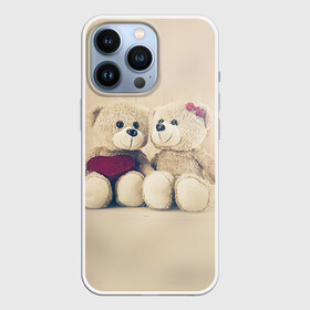 Чехол для iPhone 13 Pro с принтом Love teddy bears в Тюмени,  |  | Тематика изображения на принте: 14 февраля | bears | teddy | валентин | день святого валентина | игрушки | медведи | милый | мимими | мишка | мишки | подарки | подарок | подарок девушке | подарок парню | тедди