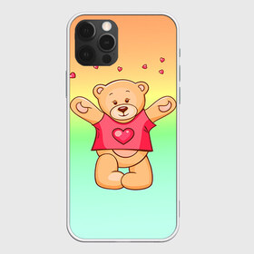 Чехол для iPhone 12 Pro Max с принтом Funny Bear в Тюмени, Силикон |  | 14 февраля | bears | teddy | валентин | день святого валентина | игрушки | медведи | милый | мимими | мишка | мишки | подарки | подарок | подарок девушке | подарок парню | тедди