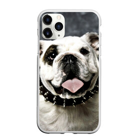 Чехол для iPhone 11 Pro Max матовый с принтом Английский бульдог в Тюмени, Силикон |  | Тематика изображения на принте: животное | порода | собака | французский бульдог