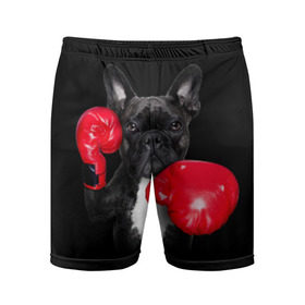 Мужские шорты 3D спортивные с принтом Французский бульдог в Тюмени,  |  | бокс | перчатки | собака | французский бульдог