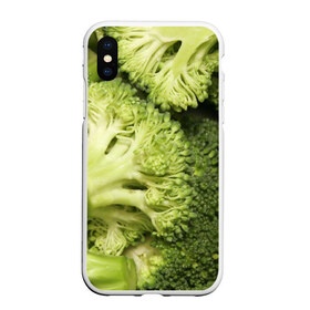 Чехол для iPhone XS Max матовый с принтом Брокколи в Тюмени, Силикон | Область печати: задняя сторона чехла, без боковых панелей | vegan | vegetarian | брокколи | будизм | веган | вегетарианство | йога | сыроедение | фитнес