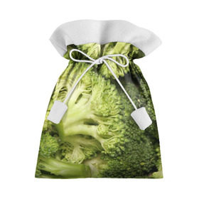 Подарочный 3D мешок с принтом Брокколи в Тюмени, 100% полиэстер | Размер: 29*39 см | Тематика изображения на принте: vegan | vegetarian | брокколи | будизм | веган | вегетарианство | йога | сыроедение | фитнес