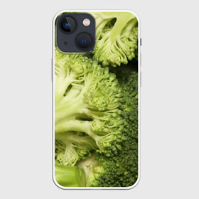 Чехол для iPhone 13 mini с принтом Брокколи в Тюмени,  |  | vegan | vegetarian | брокколи | будизм | веган | вегетарианство | йога | сыроедение | фитнес