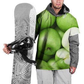 Накидка на куртку 3D с принтом Яблочная в Тюмени, 100% полиэстер |  | Тематика изображения на принте: вегетарианство | яблоко