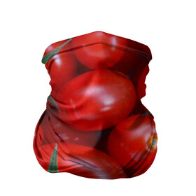 Бандана-труба 3D с принтом Томатная в Тюмени, 100% полиэстер, ткань с особыми свойствами — Activecool | плотность 150‒180 г/м2; хорошо тянется, но сохраняет форму | tomato | vegan | vegetarian | будизм | веган | вегетарианство | йога | помидор | сыроедение | томат | фитнес | ягода