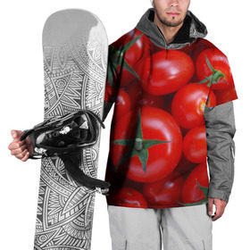 Накидка на куртку 3D с принтом Томатная в Тюмени, 100% полиэстер |  | tomato | vegan | vegetarian | будизм | веган | вегетарианство | йога | помидор | сыроедение | томат | фитнес | ягода