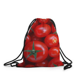 Рюкзак-мешок 3D с принтом Томатная в Тюмени, 100% полиэстер | плотность ткани — 200 г/м2, размер — 35 х 45 см; лямки — толстые шнурки, застежка на шнуровке, без карманов и подкладки | tomato | vegan | vegetarian | будизм | веган | вегетарианство | йога | помидор | сыроедение | томат | фитнес | ягода