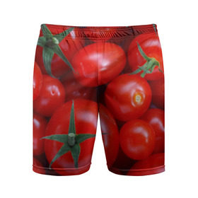 Мужские шорты 3D спортивные с принтом Томатная в Тюмени,  |  | tomato | vegan | vegetarian | будизм | веган | вегетарианство | йога | помидор | сыроедение | томат | фитнес | ягода