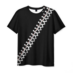 Мужская футболка 3D с принтом Three Days Grace 9 в Тюмени, 100% полиэфир | прямой крой, круглый вырез горловины, длина до линии бедер | three days grace
