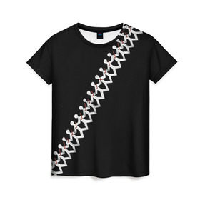 Женская футболка 3D с принтом Three Days Grace 9 в Тюмени, 100% полиэфир ( синтетическое хлопкоподобное полотно) | прямой крой, круглый вырез горловины, длина до линии бедер | three days grace
