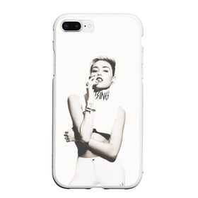 Чехол для iPhone 7Plus/8 Plus матовый с принтом Miley в Тюмени, Силикон | Область печати: задняя сторона чехла, без боковых панелей | cyrus | miley | майли | музыка | сайрус