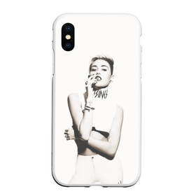 Чехол для iPhone XS Max матовый с принтом Miley в Тюмени, Силикон | Область печати: задняя сторона чехла, без боковых панелей | cyrus | miley | майли | музыка | сайрус