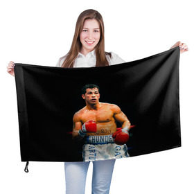Флаг 3D с принтом Артуро Гатти в Тюмени, 100% полиэстер | плотность ткани — 95 г/м2, размер — 67 х 109 см. Принт наносится с одной стороны | boxing | артур гатти | артуро | артуро гатти | бокс | боксер | гатти | спорт
