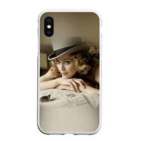 Чехол для iPhone XS Max матовый с принтом Мадонна 1 в Тюмени, Силикон | Область печати: задняя сторона чехла, без боковых панелей | madonna | мадонна | музыка