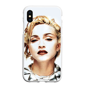Чехол для iPhone XS Max матовый с принтом Мадонна 3 в Тюмени, Силикон | Область печати: задняя сторона чехла, без боковых панелей | madonna | мадонна | музыка