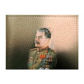 Обложка для студенческого билета с принтом Сталин 1 в Тюмени, натуральная кожа | Размер: 11*8 см; Печать на всей внешней стороне | Тематика изображения на принте: знаменитости | иосиф сталин | ретро | ссср