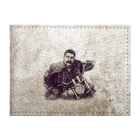 Обложка для студенческого билета с принтом Сталин 2 в Тюмени, натуральная кожа | Размер: 11*8 см; Печать на всей внешней стороне | Тематика изображения на принте: знаменитости | иосиф сталин | ретро | ссср