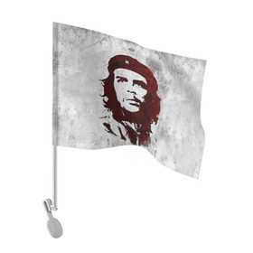Флаг для автомобиля с принтом Че Гевара 1 в Тюмени, 100% полиэстер | Размер: 30*21 см | ernesto che guevara | куба | революционер | революция | ретро | эрнесто че гевара