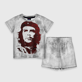 Детский костюм с шортами 3D с принтом Че Гевара 1 в Тюмени,  |  | ernesto che guevara | куба | революционер | революция | ретро | эрнесто че гевара