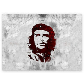 Поздравительная открытка с принтом Че Гевара 1 в Тюмени, 100% бумага | плотность бумаги 280 г/м2, матовая, на обратной стороне линовка и место для марки
 | ernesto che guevara | куба | революционер | революция | ретро | эрнесто че гевара