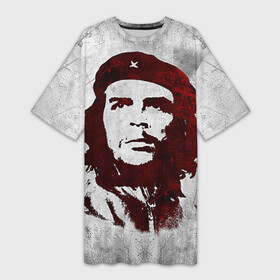 Платье-футболка 3D с принтом Че Гевара 1 в Тюмени,  |  | ernesto che guevara | куба | революционер | революция | ретро | эрнесто че гевара