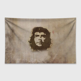 Флаг-баннер с принтом Че Гевара 2 в Тюмени, 100% полиэстер | размер 67 х 109 см, плотность ткани — 95 г/м2; по краям флага есть четыре люверса для крепления | ernesto che guevara | куба | революционер | революция | ретро | эрнесто че гевара