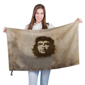 Флаг 3D с принтом Че Гевара 2 в Тюмени, 100% полиэстер | плотность ткани — 95 г/м2, размер — 67 х 109 см. Принт наносится с одной стороны | ernesto che guevara | куба | революционер | революция | ретро | эрнесто че гевара