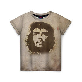 Детская футболка 3D с принтом Че Гевара 2 в Тюмени, 100% гипоаллергенный полиэфир | прямой крой, круглый вырез горловины, длина до линии бедер, чуть спущенное плечо, ткань немного тянется | ernesto che guevara | куба | революционер | революция | ретро | эрнесто че гевара
