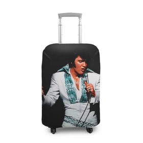 Чехол для чемодана 3D с принтом Элвис 3 в Тюмени, 86% полиэфир, 14% спандекс | двустороннее нанесение принта, прорези для ручек и колес | elvis presley | rock n roll | музыка | ретро | рок н ролл | элвис пресли